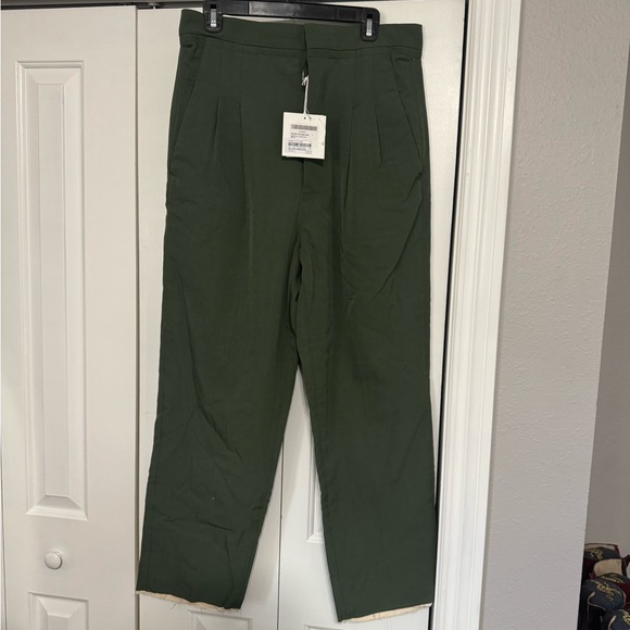 Green Raw Hem Ambush Trouser